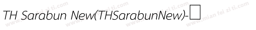 TH Sarabun New(THSarabunNew)字体转换